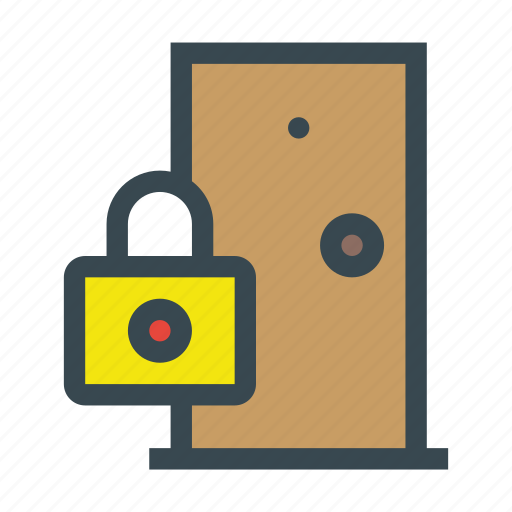Door, lock, login, password, secure icon - Download on Iconfinder