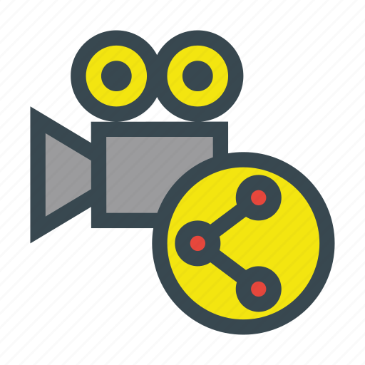 Film, movie, share, sharing, video icon - Download on Iconfinder