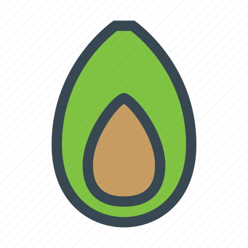 Avocado, food, fruit, half, healthy, vegetable icon - Download on Iconfinder