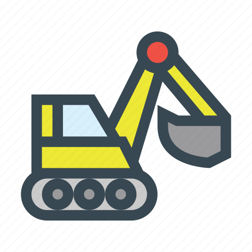 Construction, dig, excavator, machine icon - Download on Iconfinder