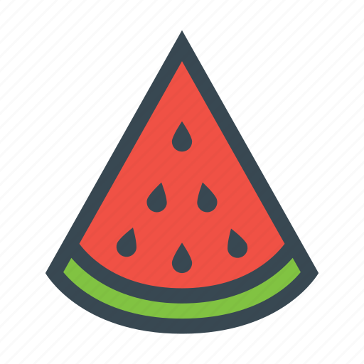 Food, fruit, healthy, slice, sweet, watermelon icon - Download on Iconfinder
