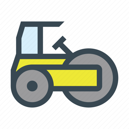 Construction, machine, road, roller icon - Download on Iconfinder