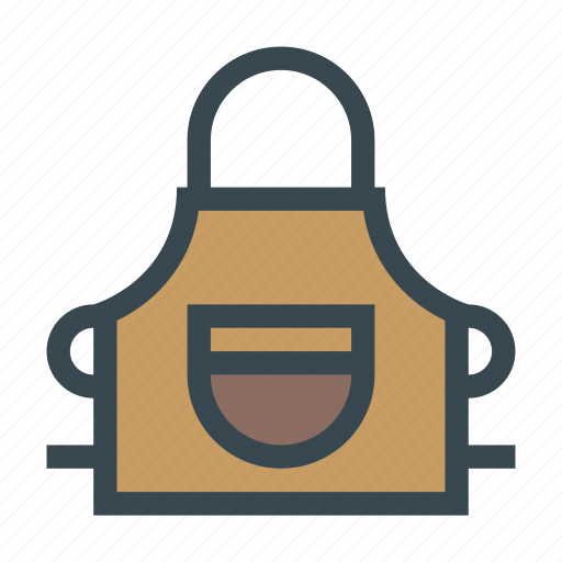 Apron, barbecue, cook, kitchen, pocket icon - Download on Iconfinder