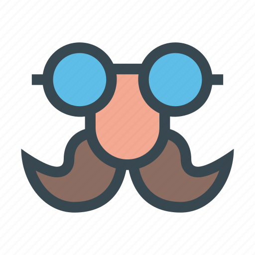Disguise, eyeglasses, mask, moustache, nose icon - Download on Iconfinder