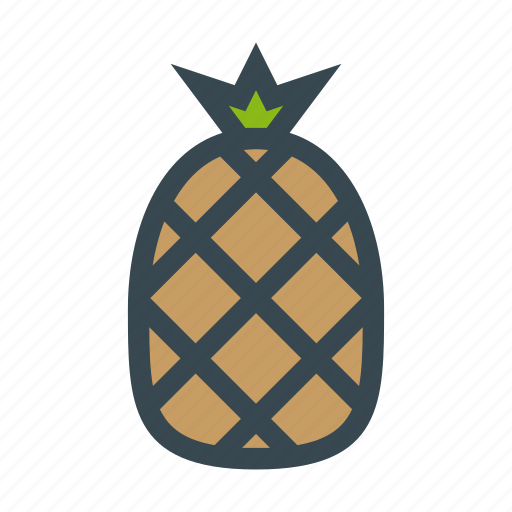 Food, fresh, fruit, healthy, pineapple, sweet, tropical icon - Download on Iconfinder