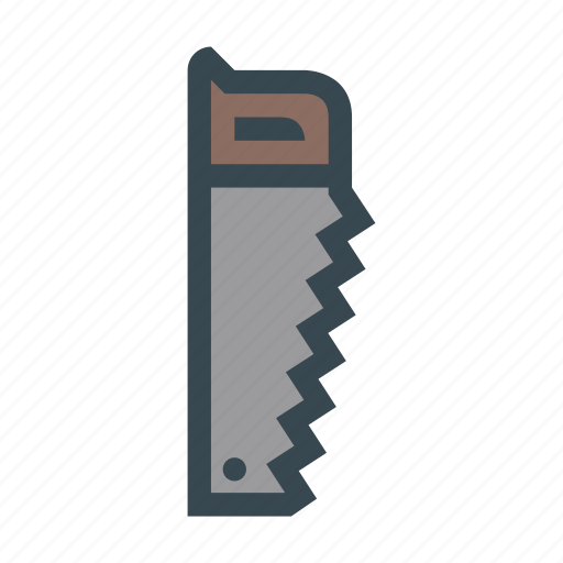 Hand, handsaw, saw, sawing, wood icon - Download on Iconfinder