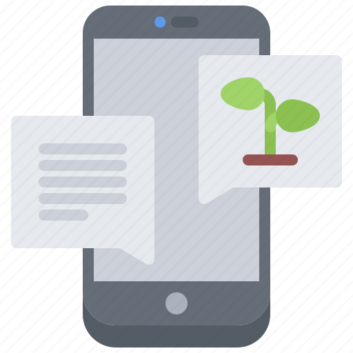 Farm, farmer, garden, message, messenger, phone, smart icon - Download on Iconfinder