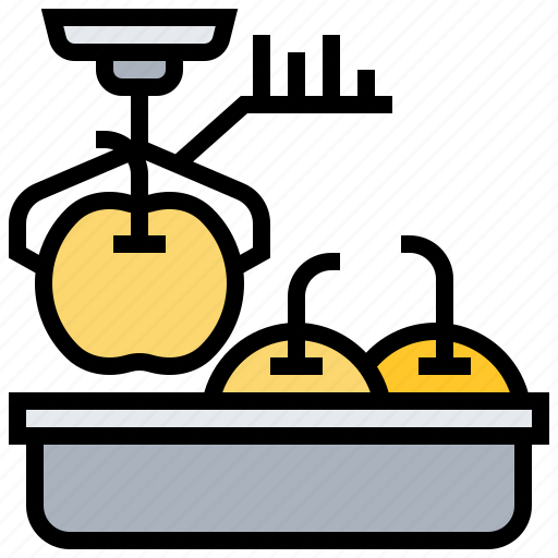 Fruit, goods, process, weigh icon - Download on Iconfinder