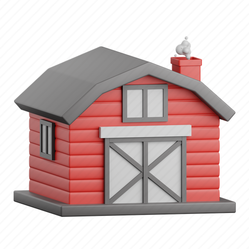 Barn, agriculture, farm, farming, storage, house, storehouse 3D illustration - Download on Iconfinder
