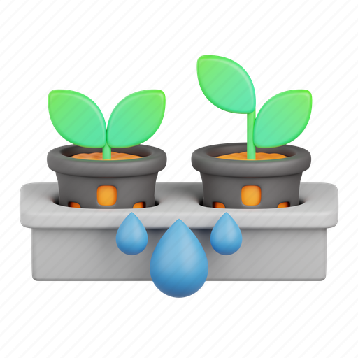 Hydroponic, aquaponic, farm, agriculture, farming, plant, gardening 3D illustration - Download on Iconfinder