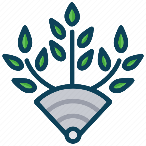 Garden, plant, smart farm, wifi icon - Download on Iconfinder