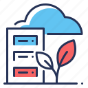 data, plant, server, cloud storage