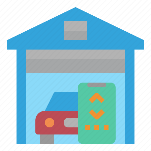 Smart, garage, car, home, technology icon - Download on Iconfinder