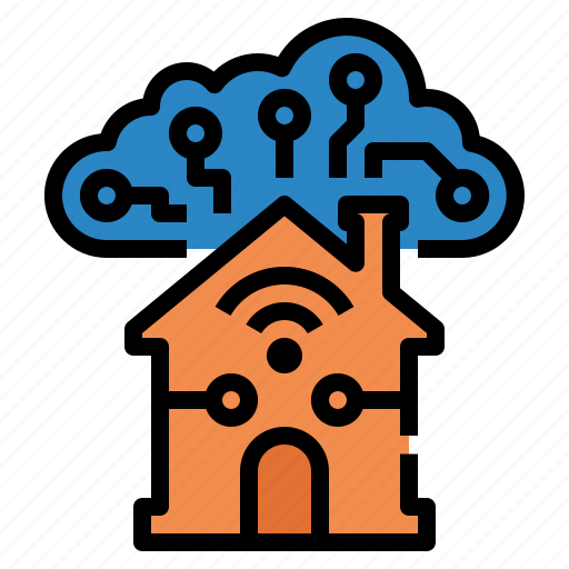 Cloud, smart, home, network, technology icon - Download on Iconfinder