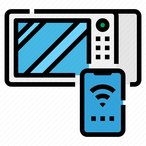 Microwave, oven, kitchen, wifi, electric icon - Download on Iconfinder