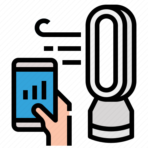 Smart, fan, control, smartphone, electric icon - Download on Iconfinder