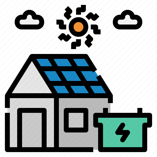Solar, house, technology, smart, home icon - Download on Iconfinder