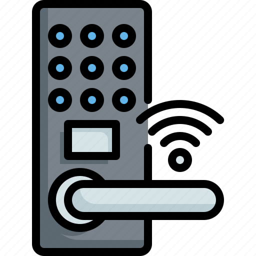 Door, lock, secure, security, smart, home, internet icon - Download on Iconfinder