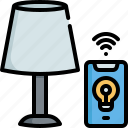 lamp, light, smart, home, internet, house