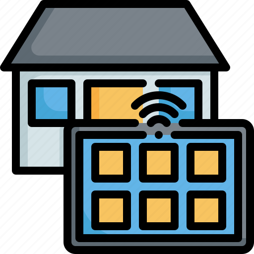 Home, smart, tablet, control, internet, house, communication icon - Download on Iconfinder