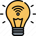 lightbulb, light, smart, home, internet, house