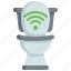 toilet, smart, home, internet, house, bathroom, restroom, network 