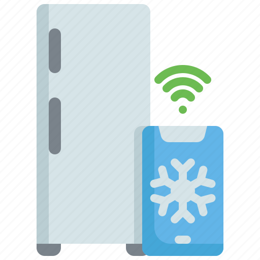 Refrigerator, smart, home, internet, house, temperatuure, network icon - Download on Iconfinder