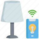 lamp, light, smart, home, internet, house