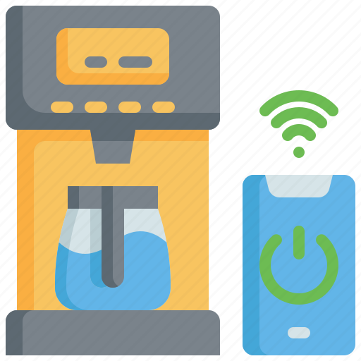 Coffee, maker, machine, smart, home, internet, house icon - Download on Iconfinder
