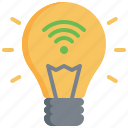 lightbulb, light, smart, home, internet, house