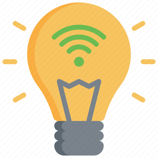 Lightbulb, light, smart, home, internet, house icon - Download on Iconfinder