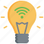 lightbulb, light, smart, home, internet, house 