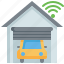 garage, car, smart, home, internet, house, wifi 