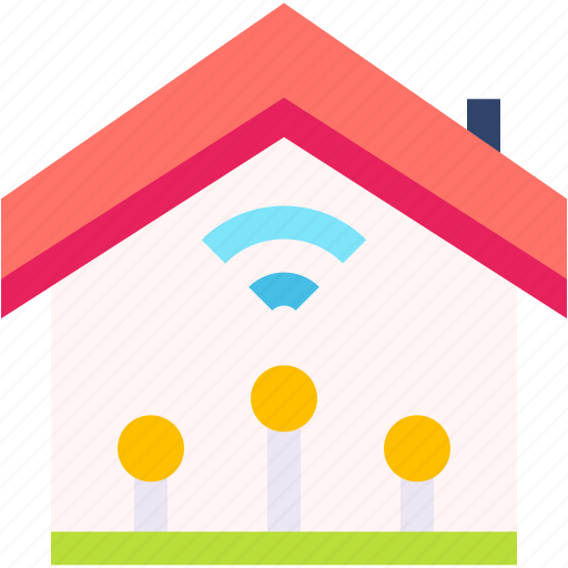 Smart, home, house, signal, real, estate, technology icon - Download on Iconfinder