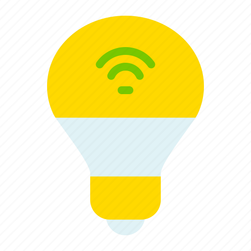 Smart light, smart lighting, smart bulb, lamp, light bulb, bulb, internet of things icon - Download on Iconfinder