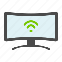 smart tv, tv, curved tv, curved monitor, monitor, device, screen, multimedia, computer
