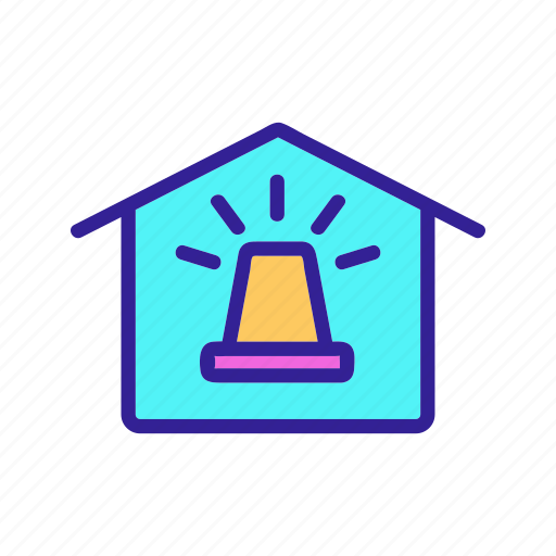 Building, contour, home, house, real estate, smart icon - Download on Iconfinder