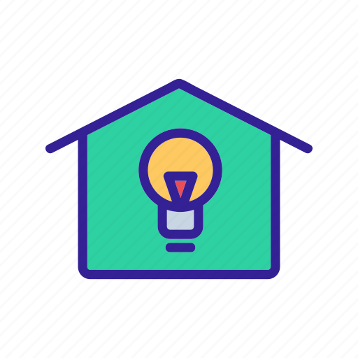 Building, contour, home, house, smart icon - Download on Iconfinder