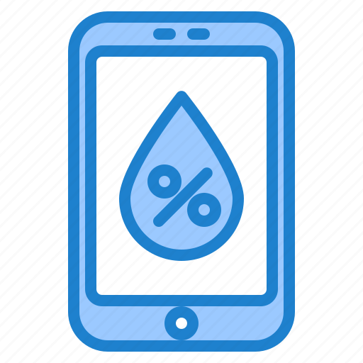 Humidity, mobile, mobilephone, save, water icon - Download on Iconfinder