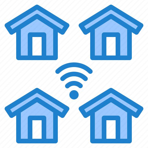Building, home, network, smart, wifi icon - Download on Iconfinder
