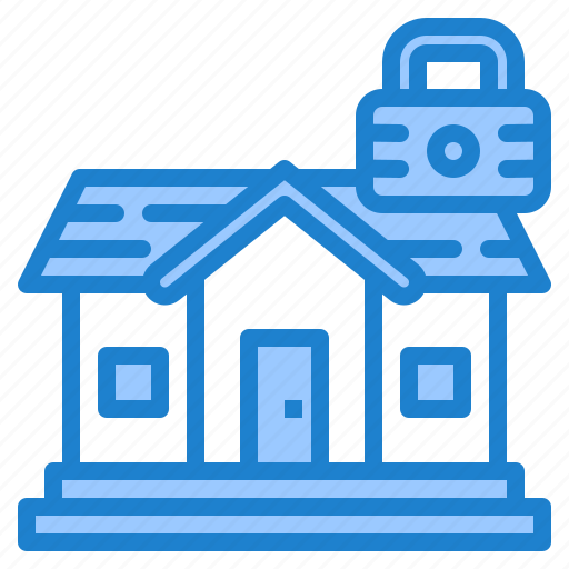 Building, estate, house, padlock, smart icon - Download on Iconfinder