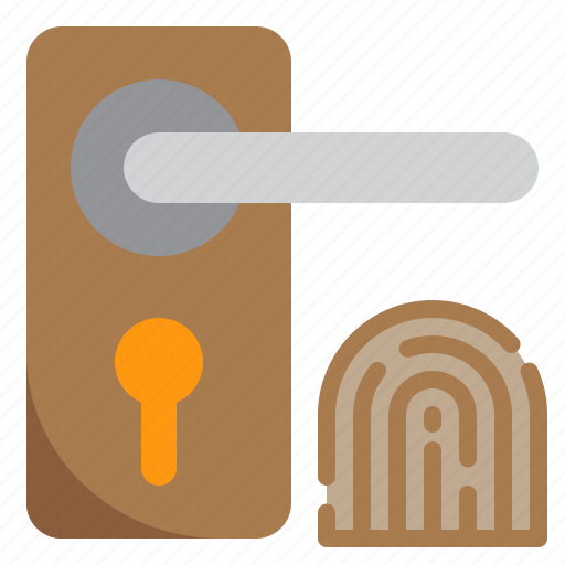 Door, fingerscan, handle, lock, tool icon - Download on Iconfinder