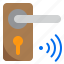 door, handle, lock, tool, wifi 
