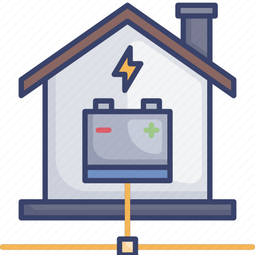 Battery, charge, energy, home, house, power, smart icon - Download on Iconfinder