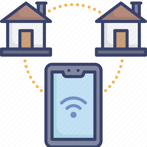 Connect, connection, home, house, smart, smartphone, wireless icon - Download on Iconfinder