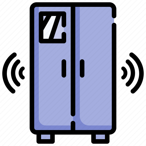 Refrigerator, internet, of, things, smart, house, wifi icon - Download on Iconfinder