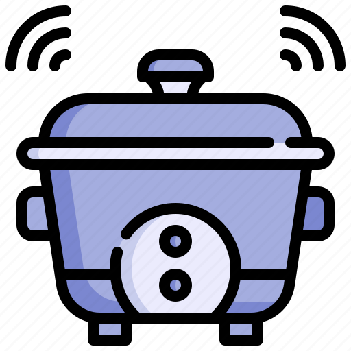 Rice, cooker, internet, of, things, kitchenware, wifi icon - Download on Iconfinder
