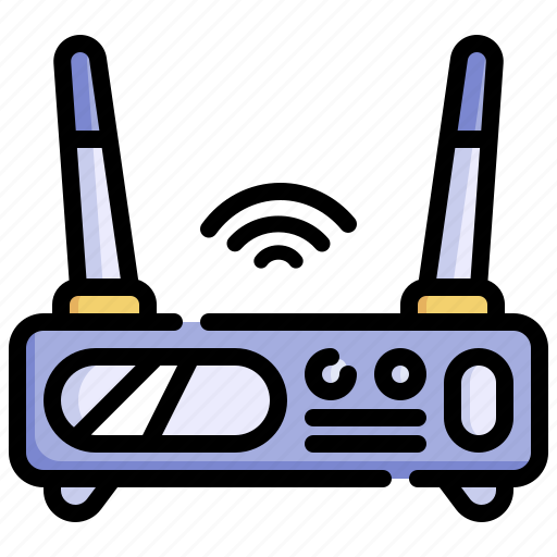 Router, wifi, connection, modem, internet, electronics icon - Download on Iconfinder