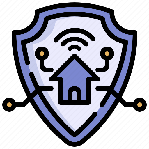 Security, smart, home, protection, shield, internet, of icon - Download on Iconfinder