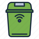 trash, garbage, home, smart, internet, technology, trash bin